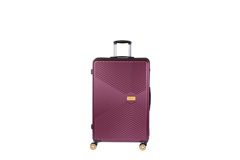 Highbury Burgundy Hardside Luggage Polypropylene Hard-Shell Spinner/Suitcase Set with 8 Wheels - 29 inches, 25 inches, 20 inches