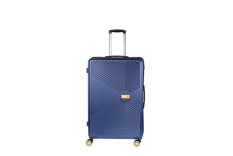 Highbury Navy Hardside Luggage Polypropylene Hard-Shell Spinner/Suitcase Set with 8 Wheels - 29 inches, 25 inches, 20 inches