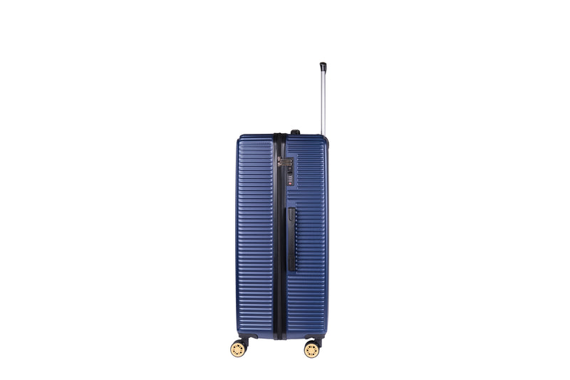 Highbury Navy Hardside Luggage Polypropylene Hard-Shell Spinner/Suitcase Set with 8 Wheels - 29 inches, 25 inches, 20 inches