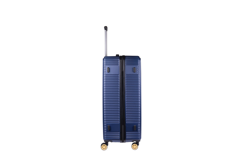 Highbury Navy Hardside Luggage Polypropylene Hard-Shell Spinner/Suitcase Set with 8 Wheels - 29 inches, 25 inches, 20 inches