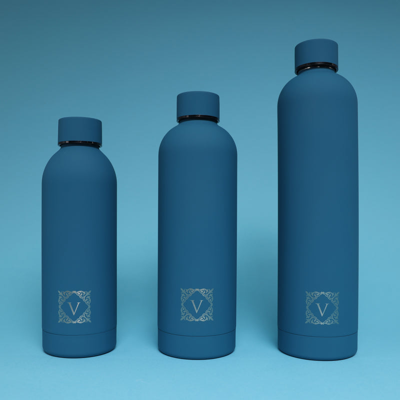 Versai Personalised Stainless Steel 500ml, 750ml, 1L Water Bottle