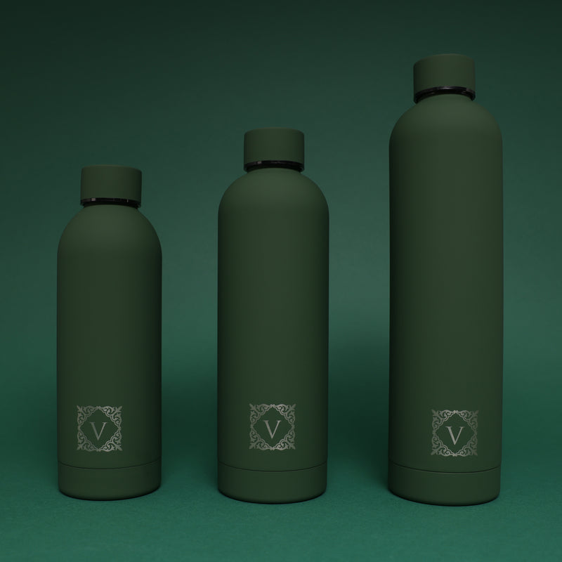 Versai Personalised Stainless Steel 500ml, 750ml, 1L Water Bottle